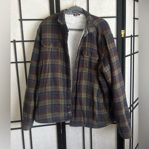Taylor Vintage, soft, Flannel Sherpa Lined Button Up